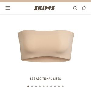 Skims bandeau bra, worn once